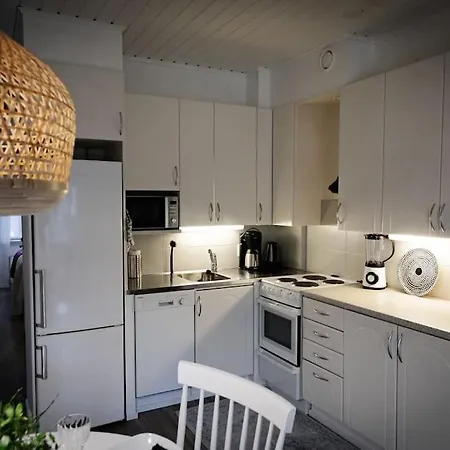 Mukava Saunallinen Kaksio Omalla Sisaeaenkaeynnillae Ja Ilmaisella Autopaikalla Apartmán *
