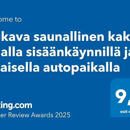 Apartamento Mukava Saunallinen Kaksio Omalla Sisaeaenkaeynnillae Ja Ilmaisella Autopaikalla