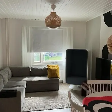Mukava Saunallinen Kaksio Omalla Sisaeaenkaeynnillae Ja Ilmaisella Autopaikalla *